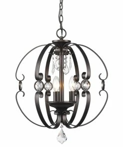 Golden Lighting Ella 3 Light Pendant