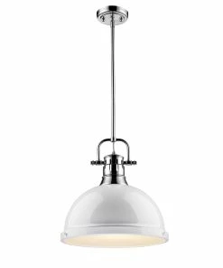 Hot Sale ๐คฉ Golden Lighting Duncan 1 Light Pendant With Rod American Farmhouse ๐ 45 Golden Lighting Duncan 1 Light Pendant With Rod American Farmhouse