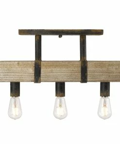 Golden Lighting American Farmhouse Garrett Semi-Flush