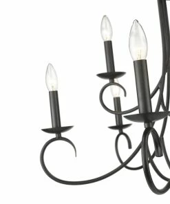 Golden Lighting Homestead 2 Tier - 9 Light Candelabra Chandelier