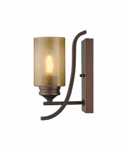 Golden Lighting Hidalgo 1 Light Bath Vanity American Farmhouse