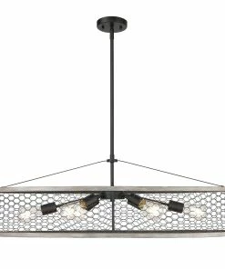 Golden Lighting Bailey Linear Pendant American Farmhouse