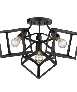 Golden Lighting Cassio 4 Light Semi-Flush