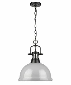 Golden Lighting Duncan 1 Light Pendant With Chain - Closeout