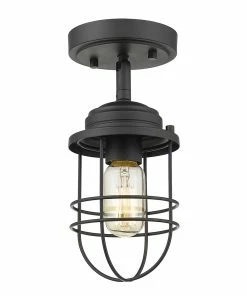 Discount ๐ Golden Lighting Seaport Semi-Flush ๐ 14 Golden Lighting Seaport Semi-Flush