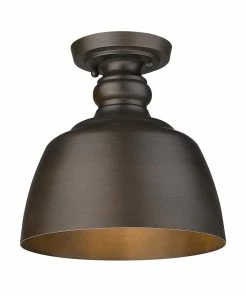 Golden Lighting Holmes Flush Mount American Farmhouse