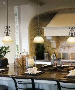 Golden Lighting American Farmhouse Riverton Mini Pendant