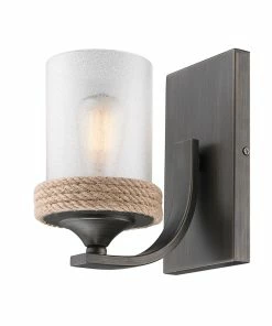 Golden Lighting Chatham 1 Light Bath Vanity American Farmhouse