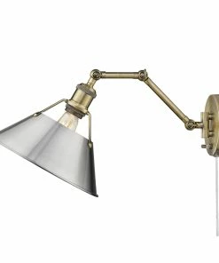 Golden Lighting Transitional Looks Orwell 1 Light Articulating Wall Sconce