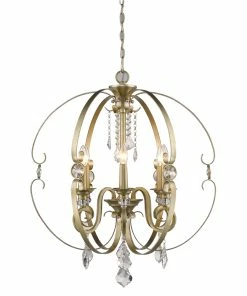Golden Lighting American Farmhouse Ella 6 Light Chandelier