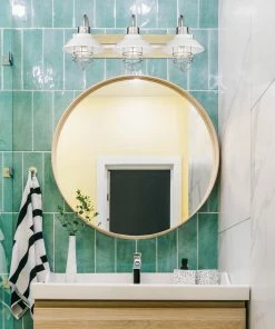 Golden Lighting American Farmhouse Fraser 3 Light Bath Vanity