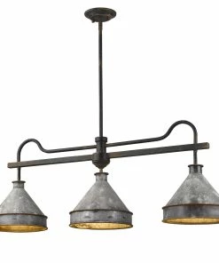 Golden Lighting Jasper Linear Pendant American Farmhouse