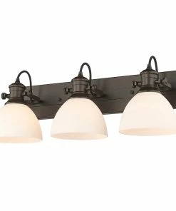 Golden Lighting Hines 3 Light Bath Vanity American Farmhouse