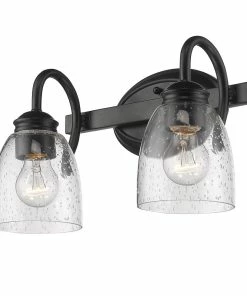 Golden Lighting Parrish 2 Light Bath Vanity American Farmhouse