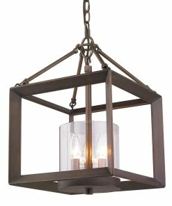 Golden Lighting American Farmhouse Smyth Mini Chandelier