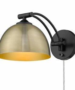 Golden Lighting Rey 1 Light Articulating Wall Sconce