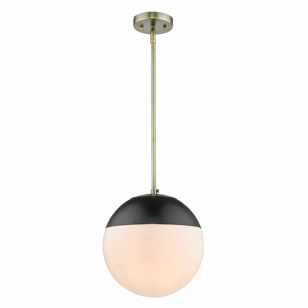 New ๐ Golden Lighting American Farmhouse Dixon 1 Light Pendant With Rod - Closeout โ๏ธ 6 Golden Lighting American Farmhouse Dixon 1 Light Pendant With Rod - Closeout