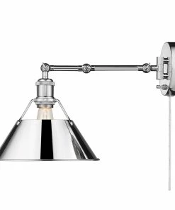 Golden Lighting Transitional Looks Orwell 1 Light Articulating Wall Sconce