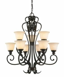 Golden Lighting Torbellino 2 Tier - 9 Light Chandelier