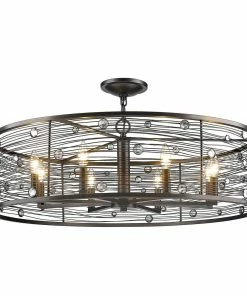 Golden Lighting American Farmhouse Bijoux 8 Light Chandelier