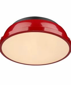 Top 10 💯 Golden Lighting Transitional Looks Duncan 14" Flush Mount 🥰 115 Golden Lighting Transitional Looks Duncan 14