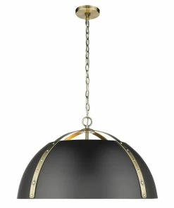 Golden Lighting Aldrich 5 Light Pendant American Farmhouse