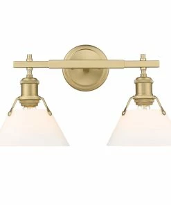 Golden Lighting American Farmhouse Orwell 2 Light Bath Vanity