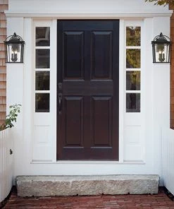 Golden Lighting Brigham Large Wall Sconce - Outdoor American Farmhouse