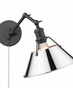 Golden Lighting Transitional Looks Orwell 1 Light Articulating Wall Sconce
