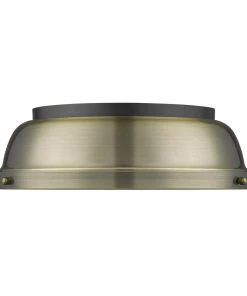 Top 10 💯 Golden Lighting Transitional Looks Duncan 14" Flush Mount 🥰 103 Golden Lighting Transitional Looks Duncan 14