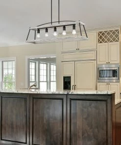 Golden Lighting Teagan Linear Pendant American Farmhouse