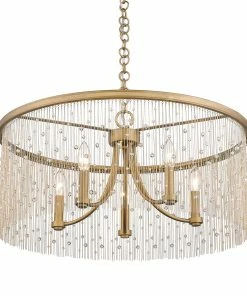 Golden Lighting Marilyn 5 Light Chandelier American Farmhouse