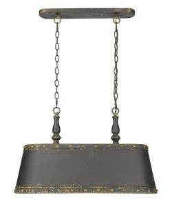 Golden Lighting Hemlock Linear Pendant American Farmhouse
