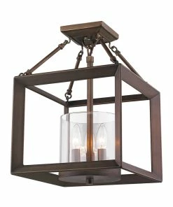 Golden Lighting American Farmhouse Smyth Mini Chandelier