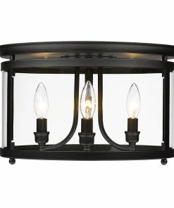 Golden Lighting Payton Flush Mount American Farmhouse