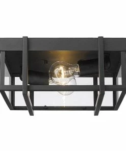 Hot Sale ๐ Golden Lighting American Farmhouse Tribeca Flush Mount - Outdoor ๐ 7 Golden Lighting American Farmhouse Tribeca Flush Mount - Outdoor