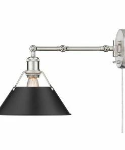 Golden Lighting Transitional Looks Orwell 1 Light Articulating Wall Sconce