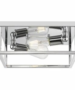 Golden Lighting Wesson Flush Mount American Farmhouse