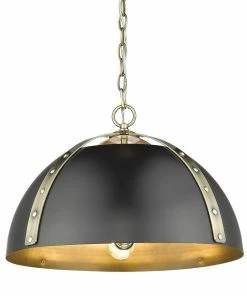 Golden Lighting American Farmhouse Aldrich 3 Light Pendant