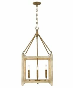 Golden Lighting American Farmhouse Orville 4 Light Pendant