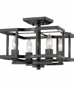 Golden Lighting Bellare Semi-Flush (Convertible) American Farmhouse