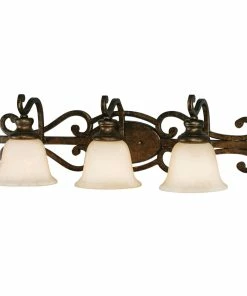 Golden Lighting American Farmhouse Heartwood 4 Light Bath Vanity