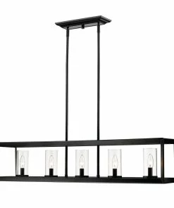 Discount 😉 Golden Lighting Smyth 5 Light Linear Pendant American Farmhouse ⌛ 27 Golden Lighting Smyth 5 Light Linear Pendant American Farmhouse