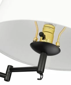 Golden Lighting American Farmhouse Eleanor 1 Light Articulating Wall Sconce