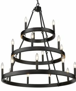 Golden Lighting Alastair 3 Tier - 18 Light Chandelier