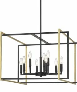 Golden Lighting Tribeca 9 Light Chandelier - Closeout American Farmhouse