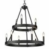Golden Lighting American Farmhouse Alastair 2 Tier - 9 Light Chandelier