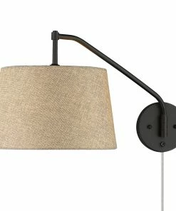 Golden Lighting Ryleigh 1 Light Articulating Wall Sconce American Farmhouse