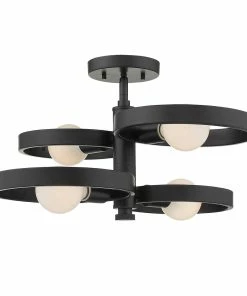 New 🔔 Golden Lighting American Farmhouse Sloane 4 Light Chandelier ✨ 12 Golden Lighting American Farmhouse Sloane 4 Light Chandelier