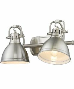 New ✨ Golden Lighting Duncan 2 Light Bath Vanity 👍 232 Golden Lighting Duncan 2 Light Bath Vanity